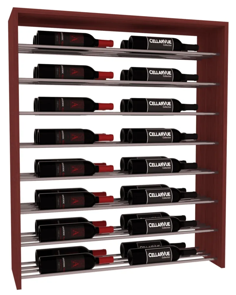 InstaCellar - 35" Horizontal Double Deep Top Display - Gunmetal Rods