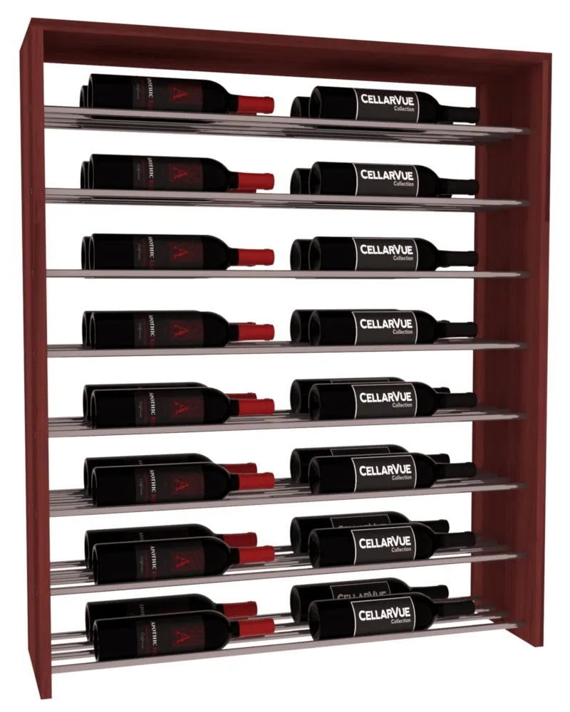 InstaCellar - 35" Horizontal Double Deep Top Display - Gunmetal Rods