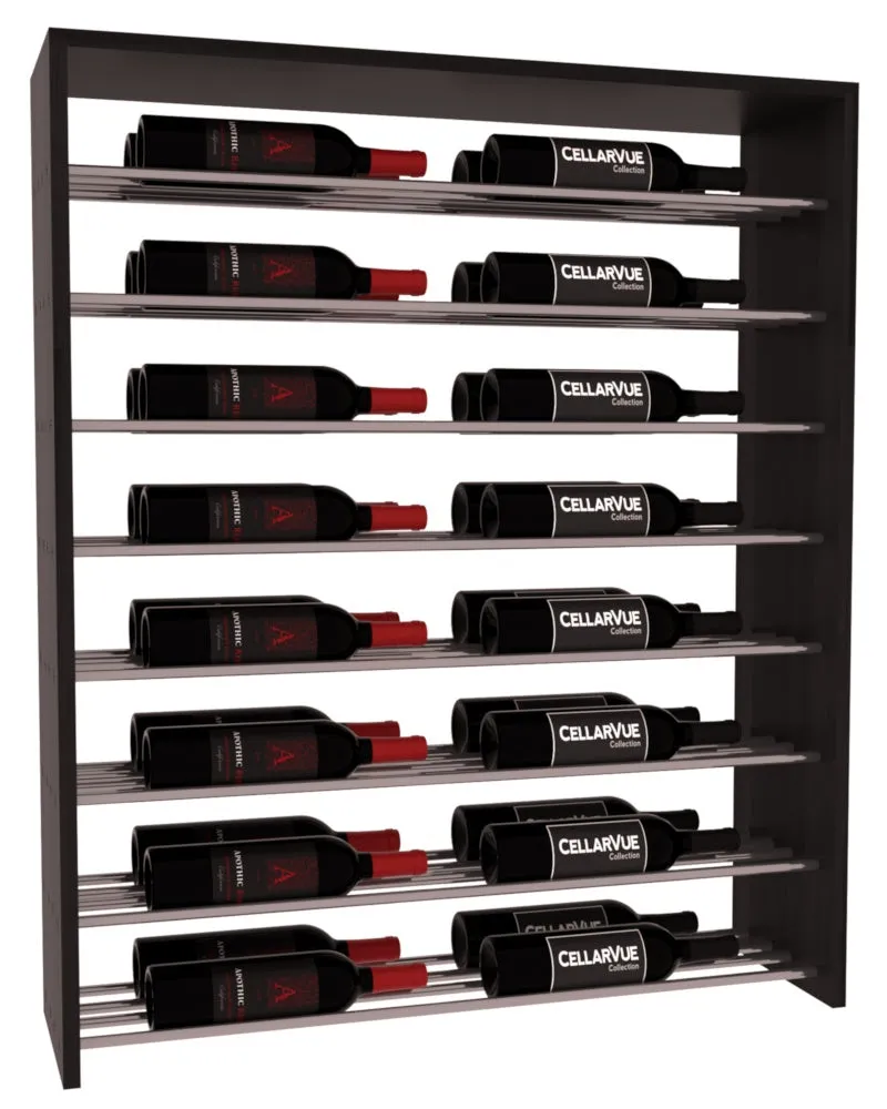 InstaCellar - 35" Horizontal Double Deep Top Display - Gunmetal Rods