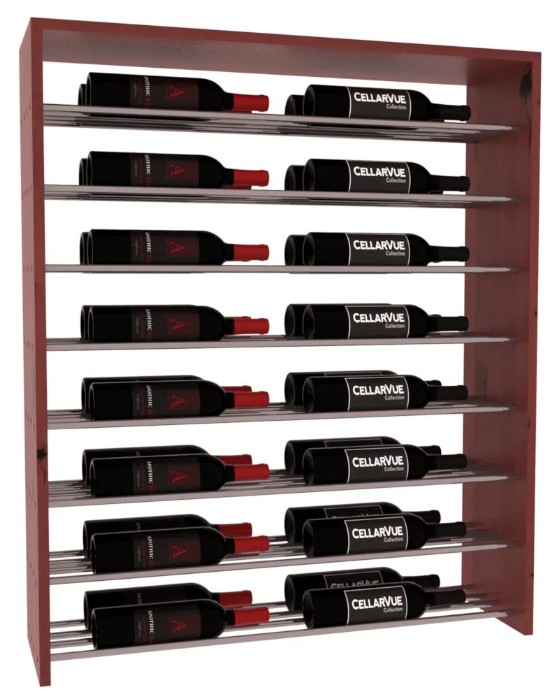 InstaCellar - 35" Horizontal Double Deep Top Display - Gunmetal Rods