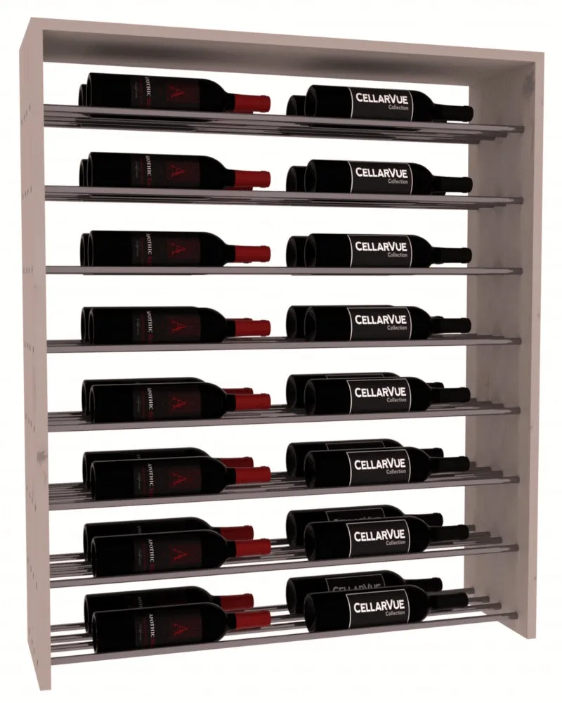 InstaCellar - 35" Horizontal Double Deep Top Display - Gunmetal Rods