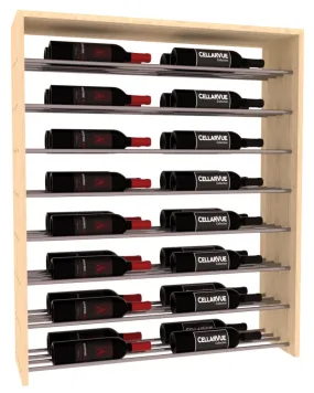 InstaCellar - 35" Horizontal Double Deep Top Display - Gunmetal Rods