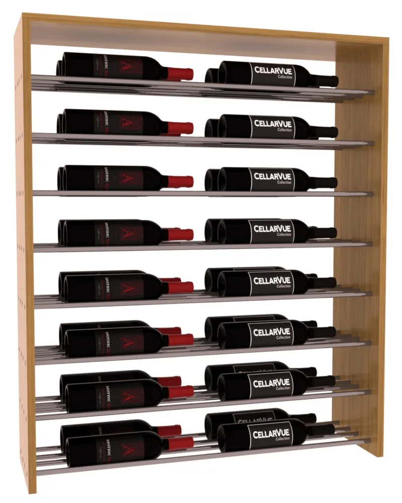 InstaCellar - 35" Horizontal Double Deep Top Display - Gunmetal Rods