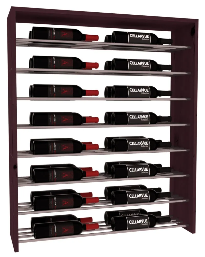 InstaCellar - 35" Horizontal Double Deep Top Display - Gunmetal Rods