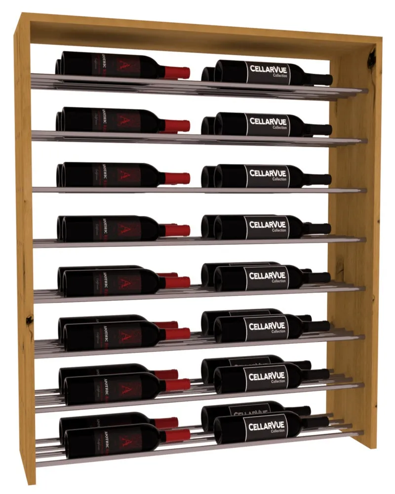 InstaCellar - 35" Horizontal Double Deep Top Display - Gunmetal Rods
