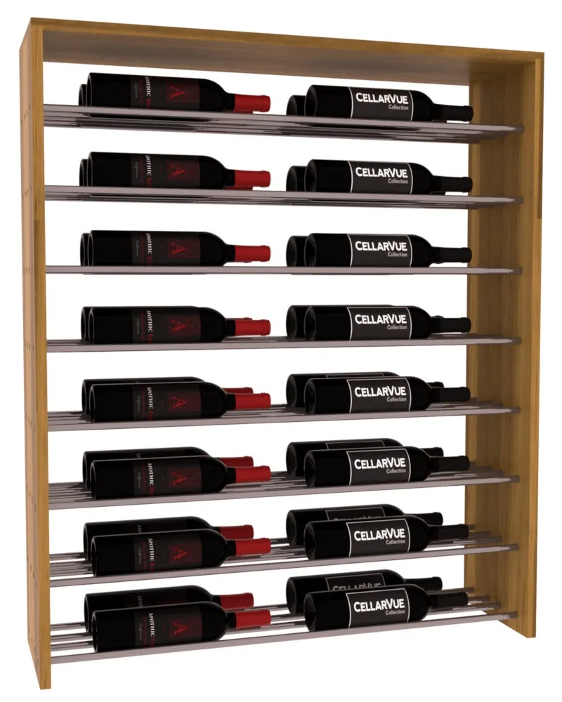 InstaCellar - 35" Horizontal Double Deep Top Display - Gunmetal Rods
