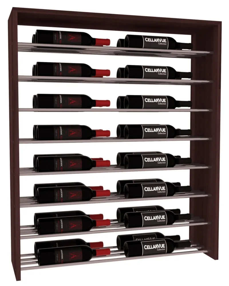 InstaCellar - 35" Horizontal Double Deep Top Display - Gunmetal Rods