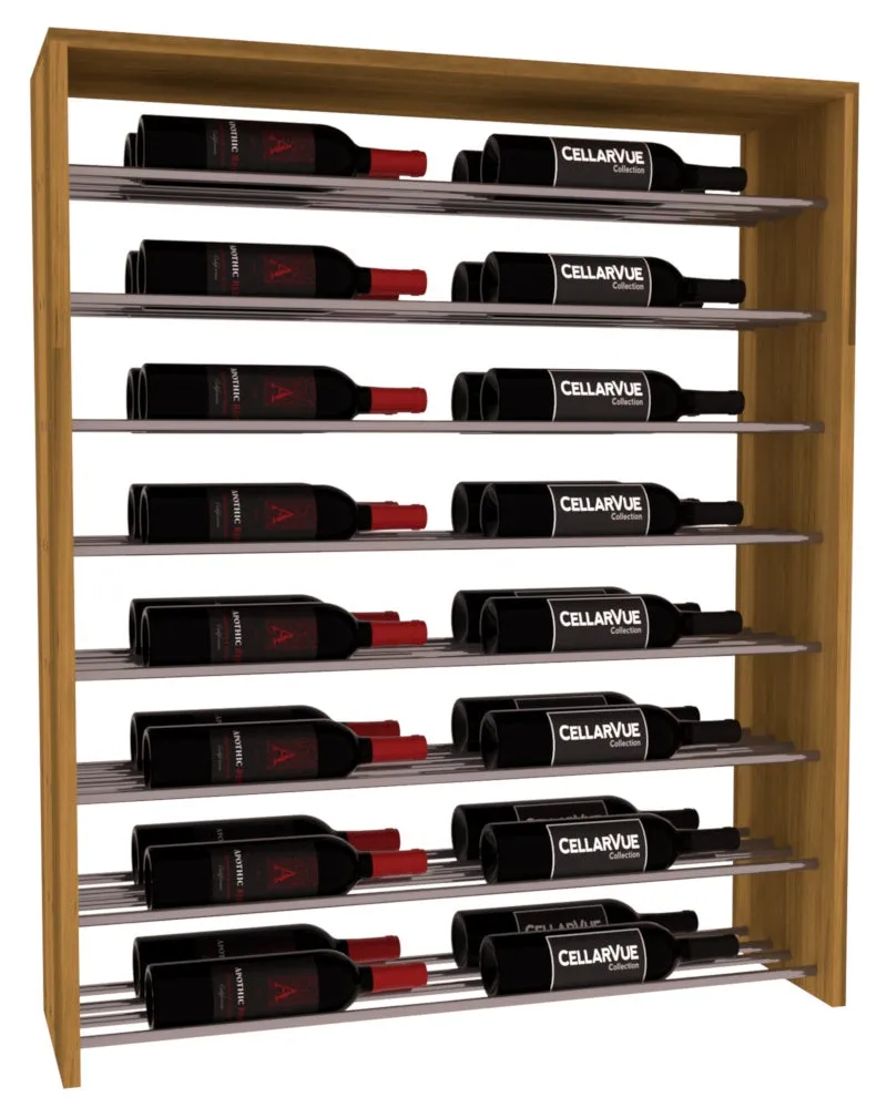 InstaCellar - 35" Horizontal Double Deep Top Display - Gunmetal Rods