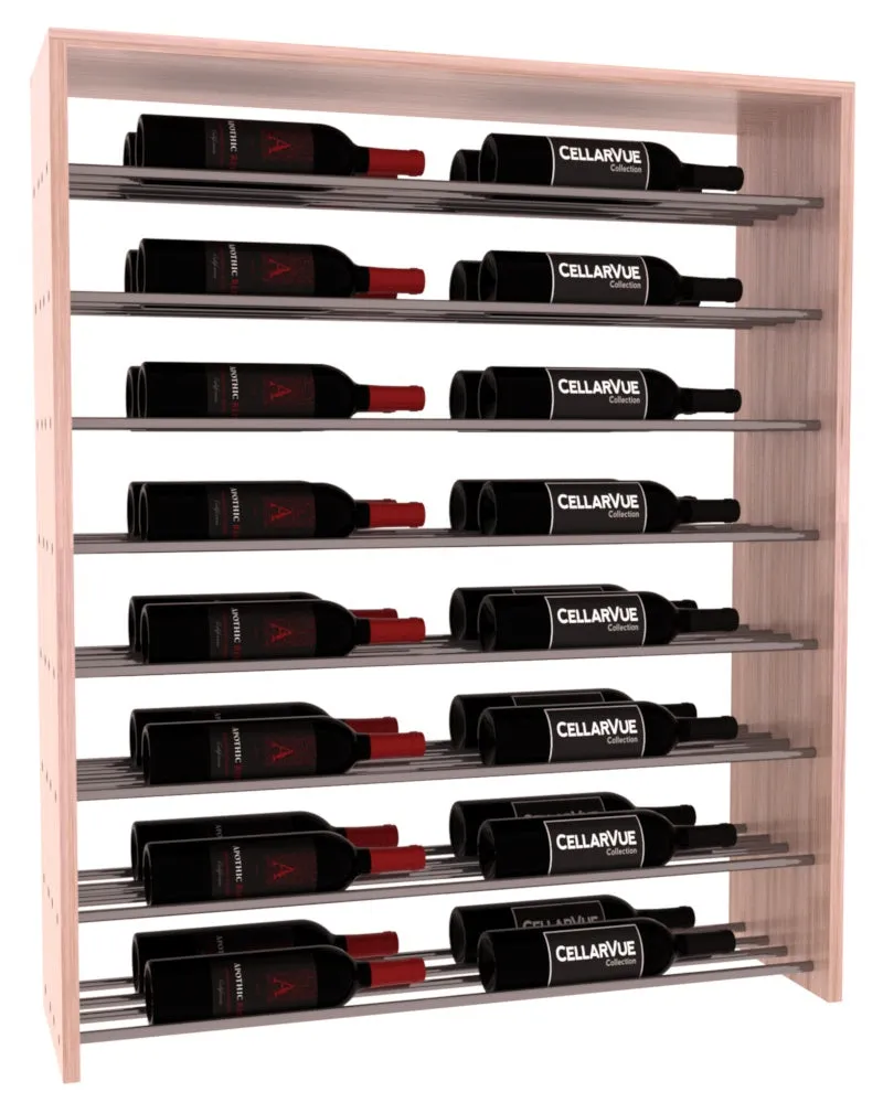 InstaCellar - 35" Horizontal Double Deep Top Display - Gunmetal Rods