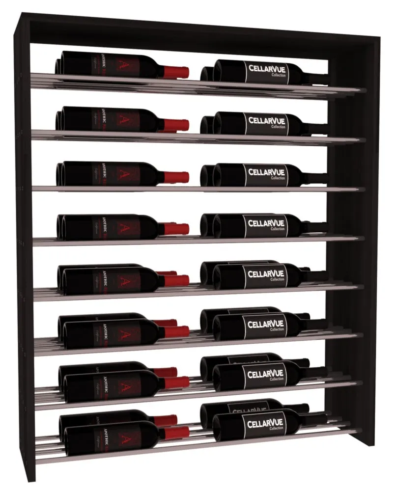 InstaCellar - 35" Horizontal Double Deep Top Display - Gunmetal Rods