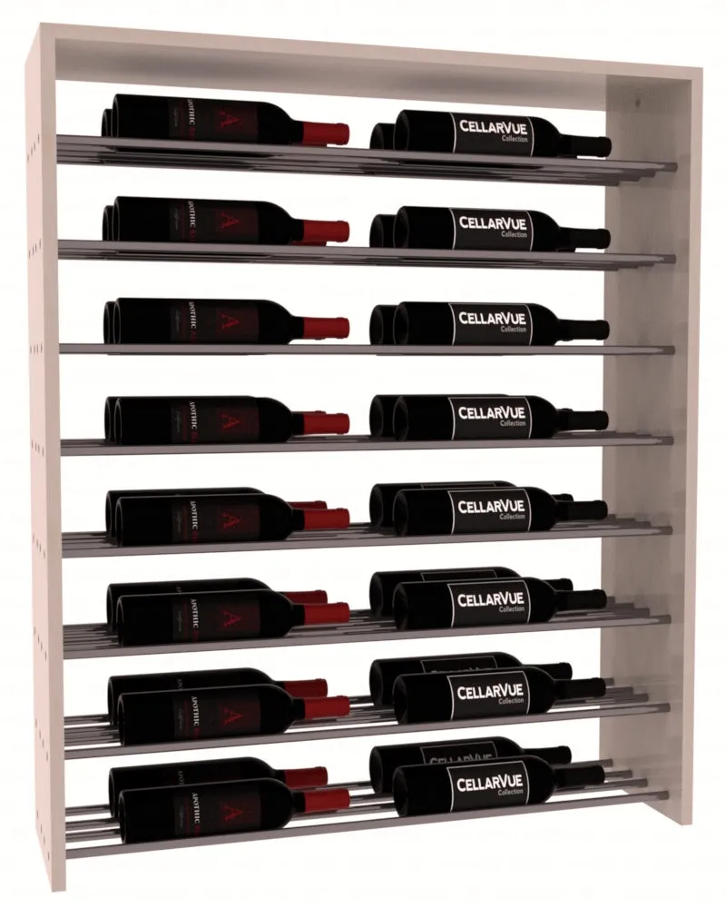 InstaCellar - 35" Horizontal Double Deep Top Display - Gunmetal Rods
