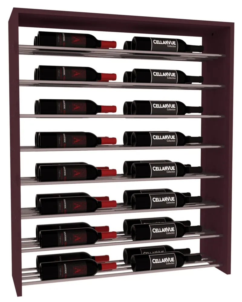 InstaCellar - 35" Horizontal Double Deep Top Display - Gunmetal Rods