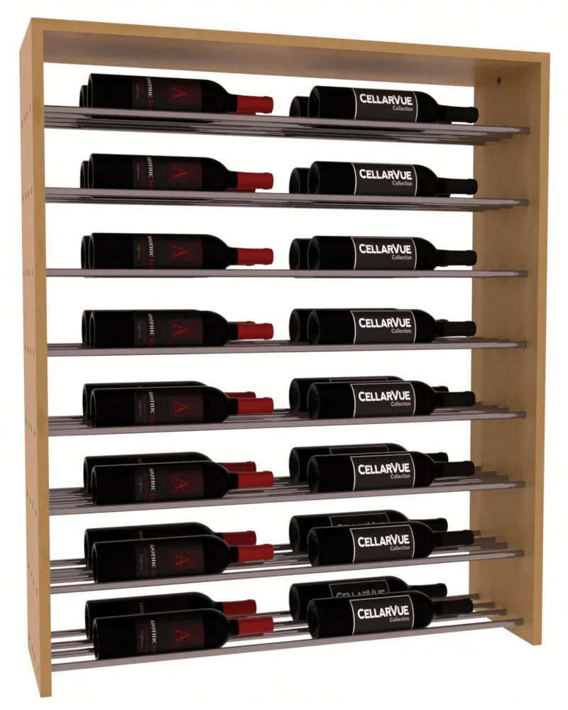 InstaCellar - 35" Horizontal Double Deep Top Display - Gunmetal Rods