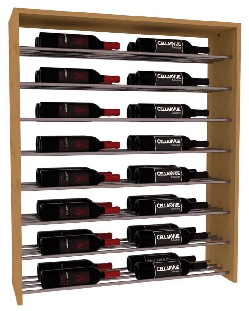 InstaCellar - 35" Horizontal Double Deep Top Display - Gunmetal Rods