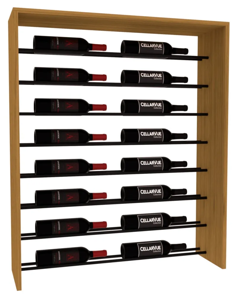 InstaCellar - 35" Horizontal Top Display - Black Metal Rods