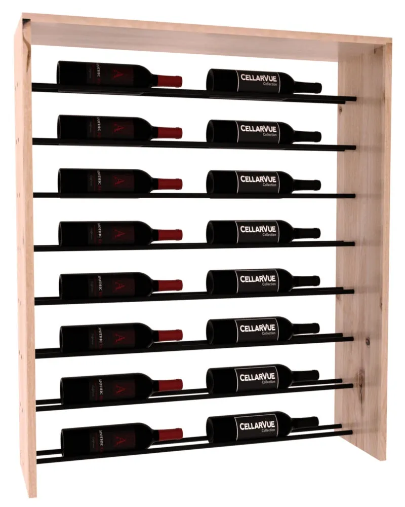 InstaCellar - 35" Horizontal Top Display - Black Metal Rods