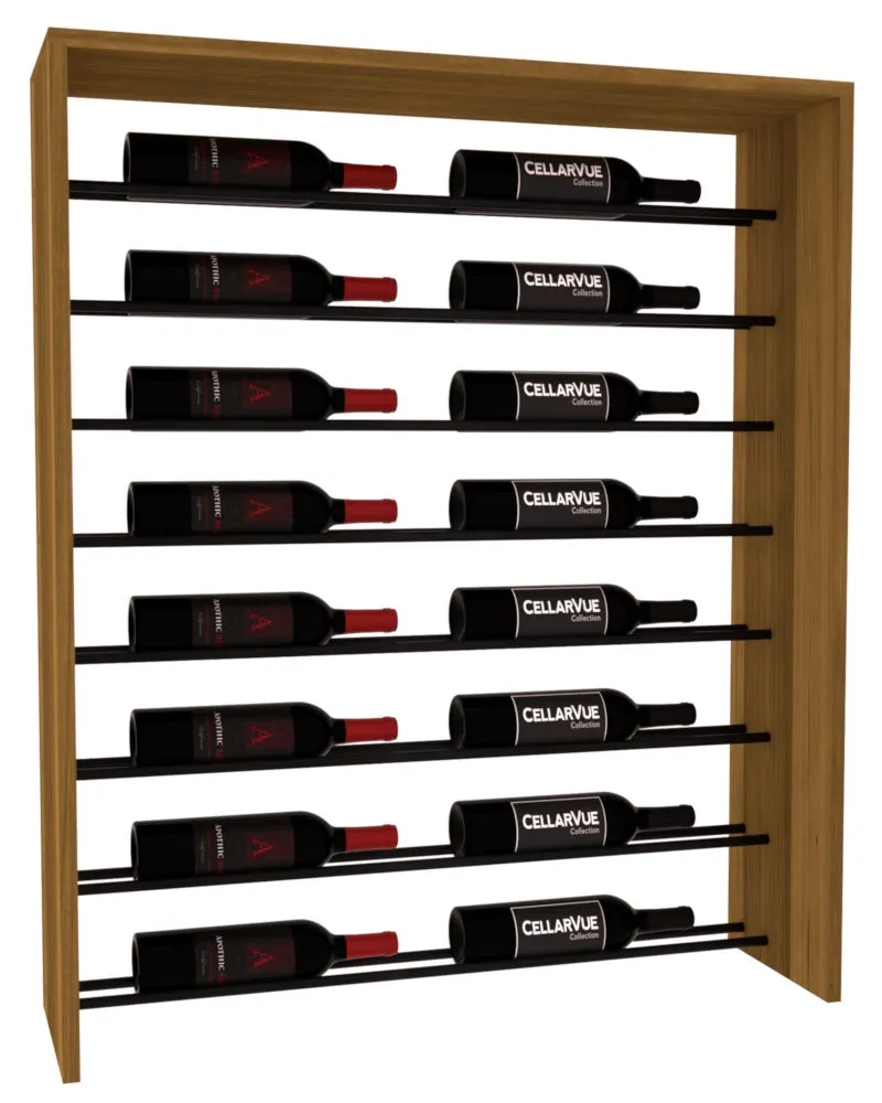 InstaCellar - 35" Horizontal Top Display - Black Metal Rods
