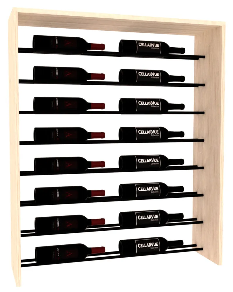 InstaCellar - 35" Horizontal Top Display - Black Metal Rods