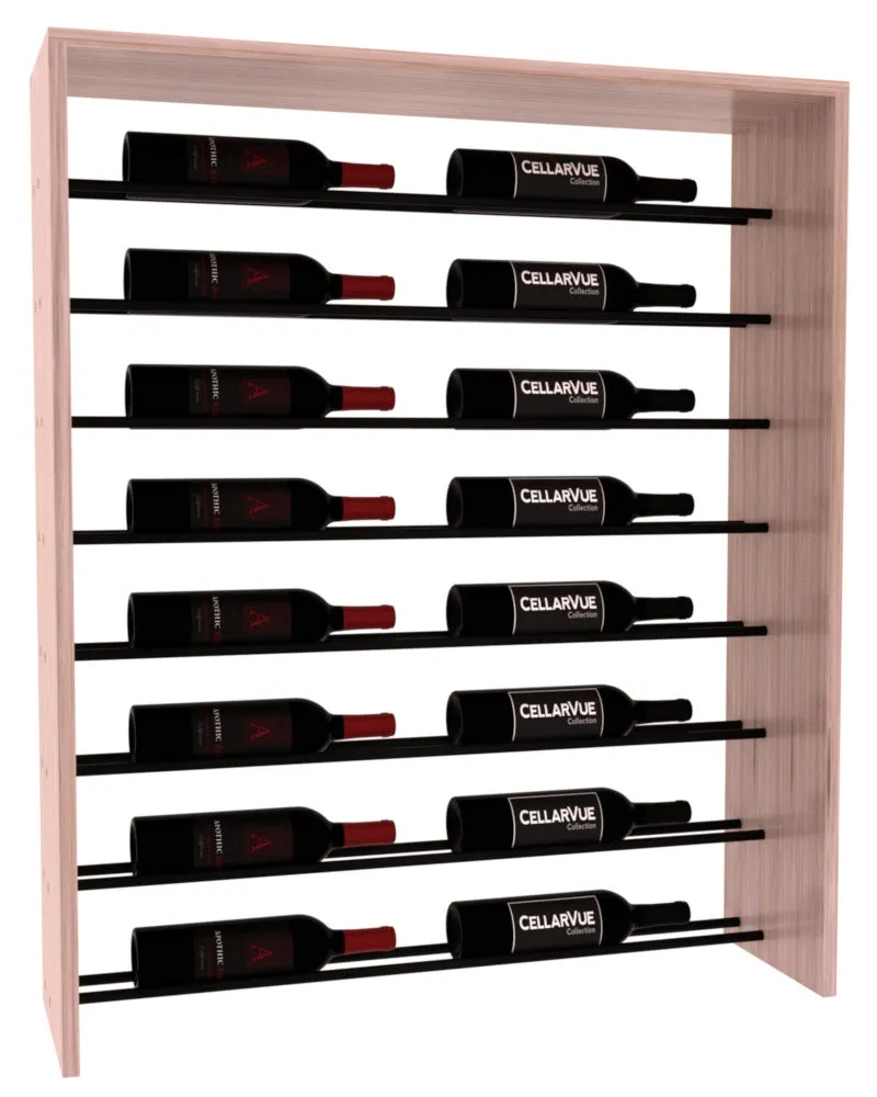 InstaCellar - 35" Horizontal Top Display - Black Metal Rods