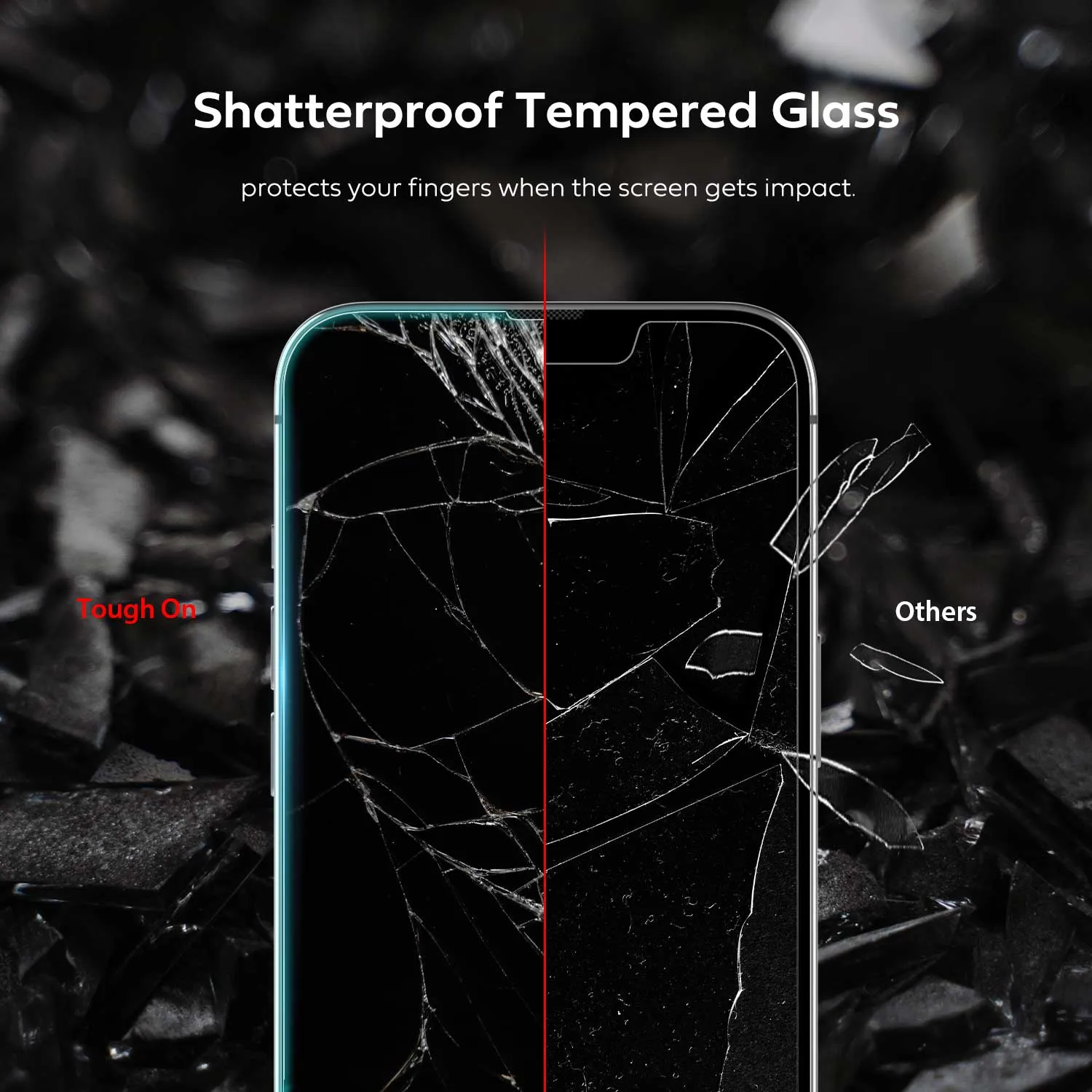 iPhone 14 Tempered Glass Screen Protector 2 Pack w/ Installation Kit