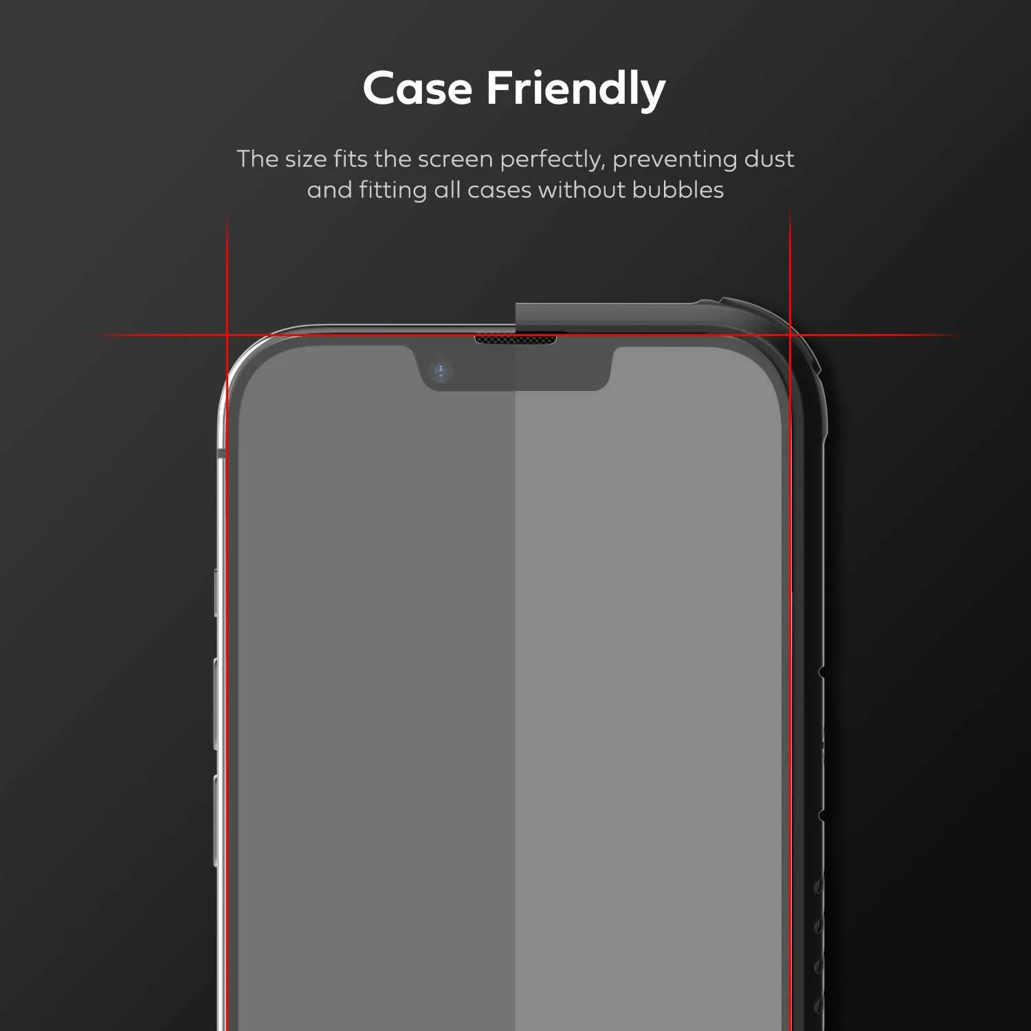 iPhone 14 Tempered Glass Screen Protector 2 Pack w/ Installation Kit