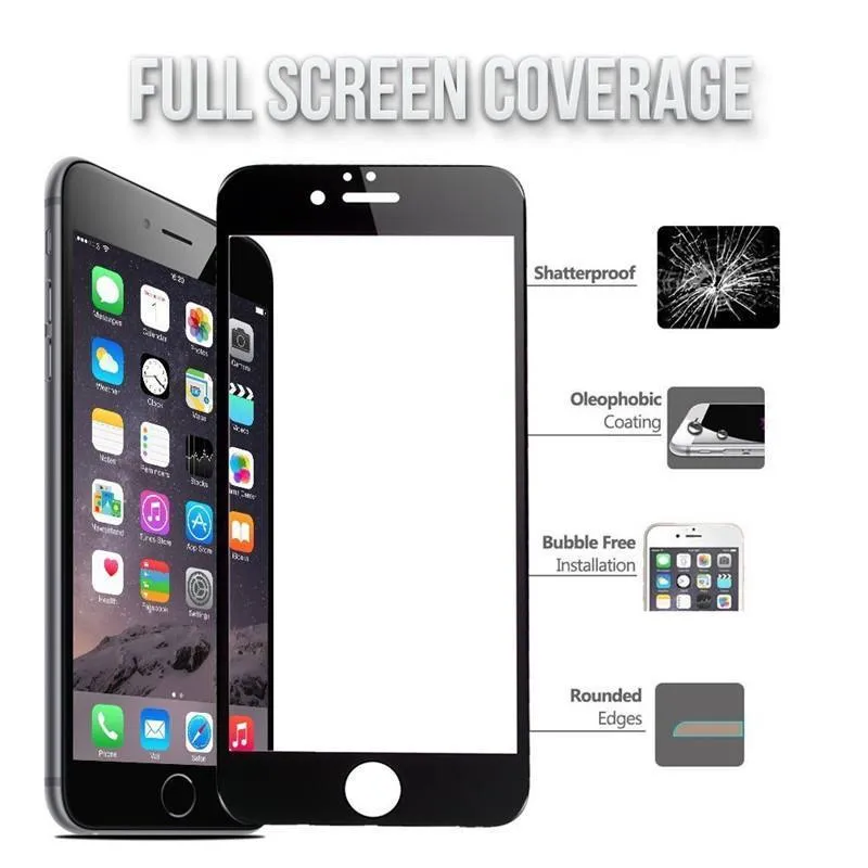 iPhone 6 /6s Screen Protector - 2 Pack, Clear Tempered Glass