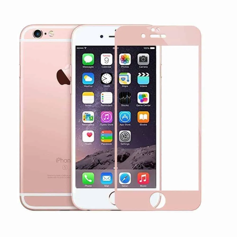 iPhone 8 Plus Tempered Glass Screen Protector (Pink) 2-Pack Gorilla Glass