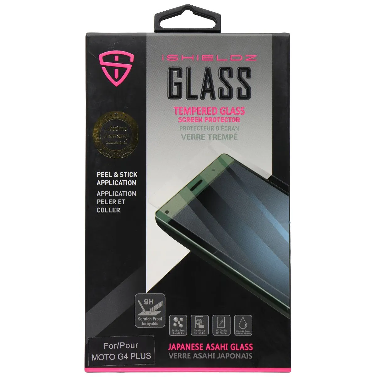 iShieldz Asahi Tempered Glass Screen Protector for Moto G4 Plus (2016)  - Clear