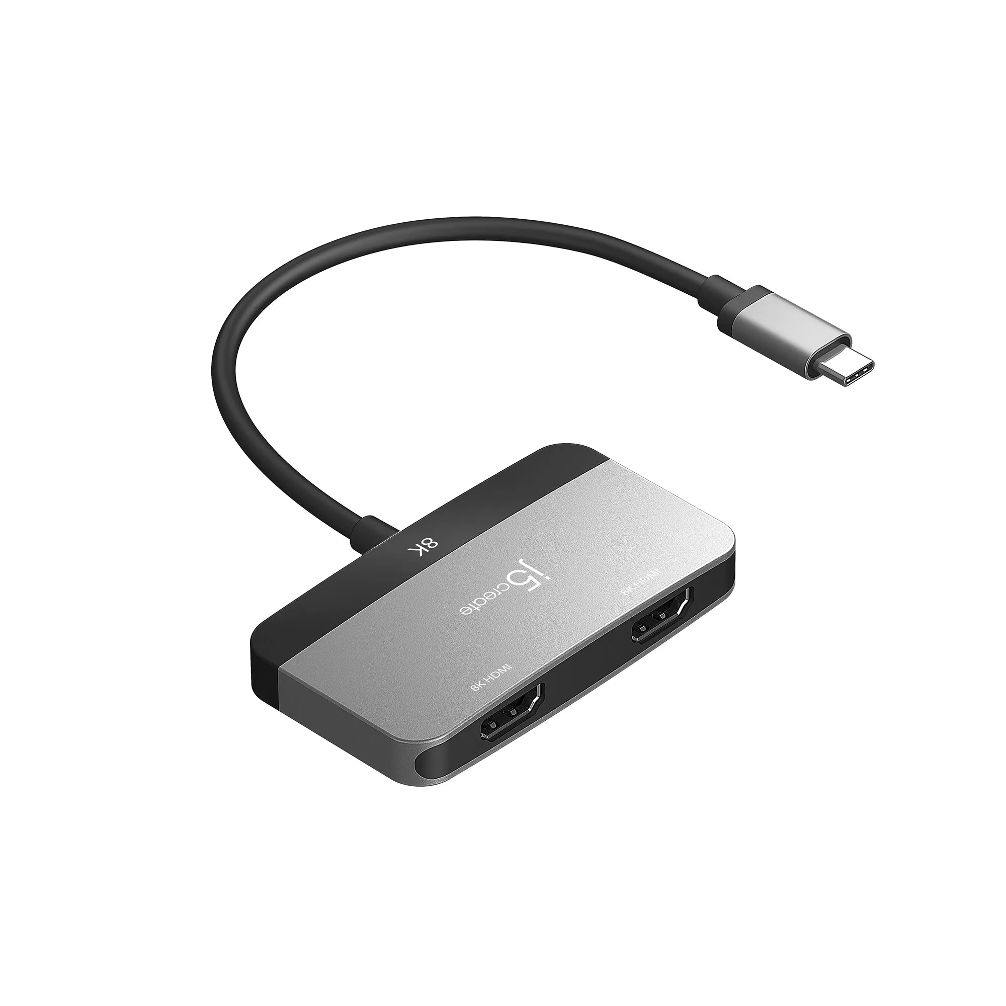 j5create 8K USB-C® to Dual HDMI™ Display Adapter