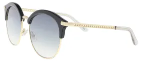 Jimmy Choo HALLY/S 00807 Black Round Sunglasses