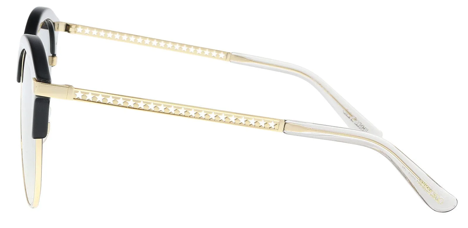 Jimmy Choo HALLY/S 00807 Black Round Sunglasses