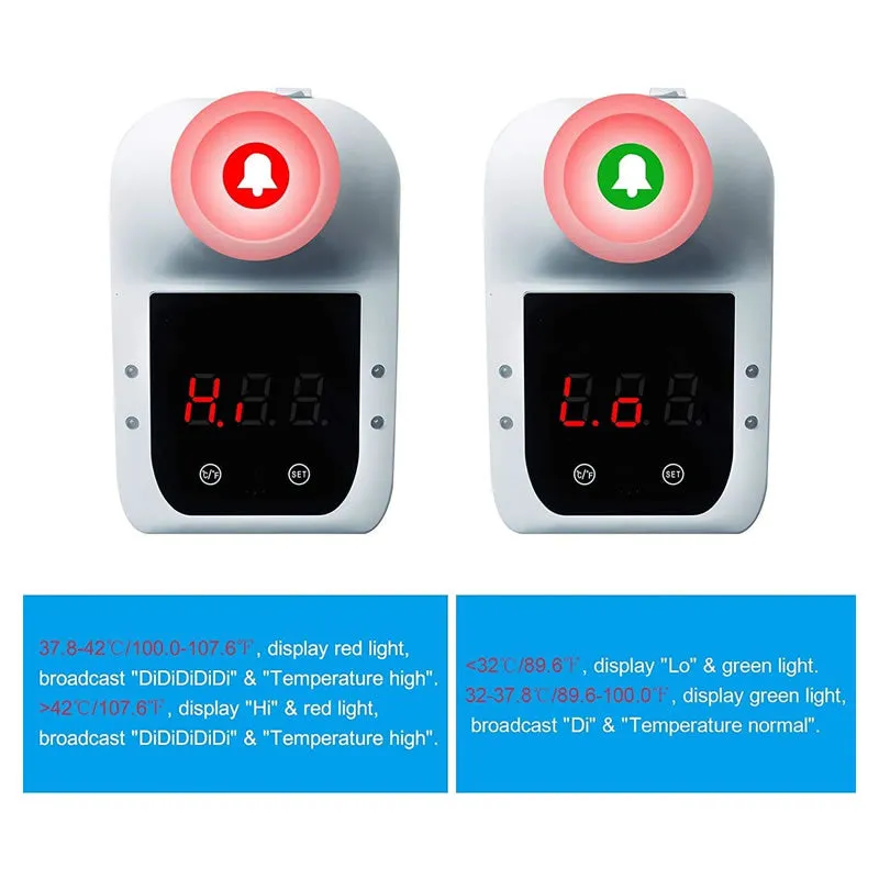 Lcd Display Wall-Mounted Infrared Thermometer -Gp-100