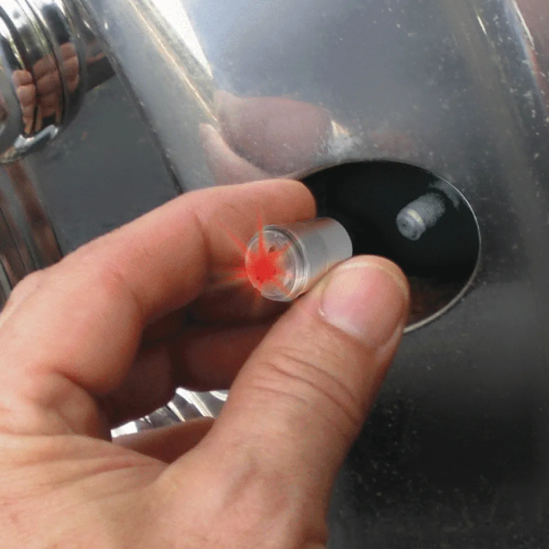 LED Airguard Tire Pressure Monitor - Single Unit