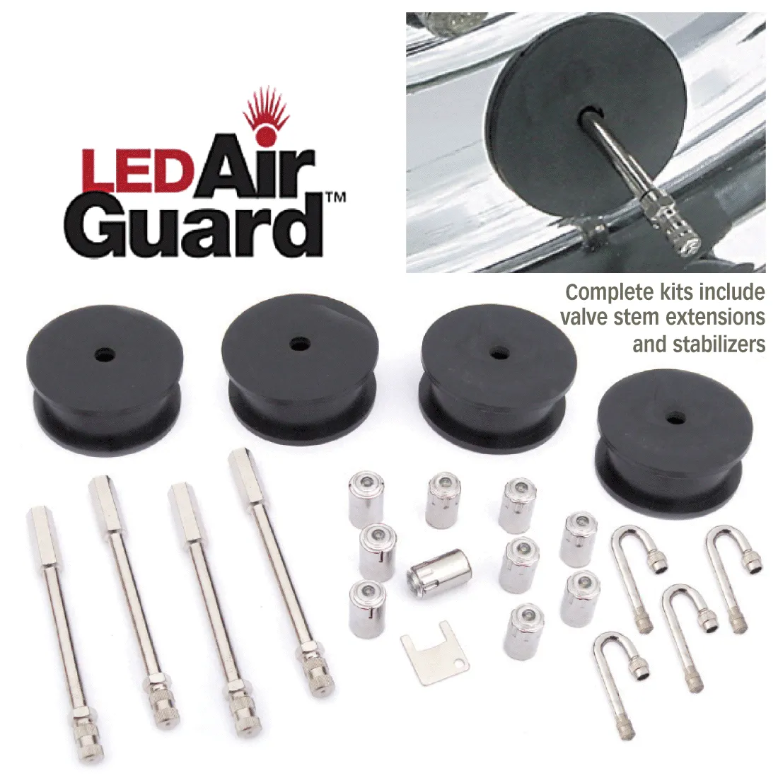 LED Airguard Tire Pressure Monitor - Single Unit