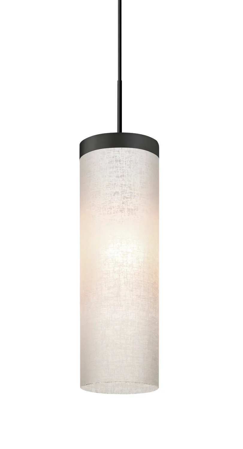 LED Pendant from the Friz Collection in Black Finish by Besa