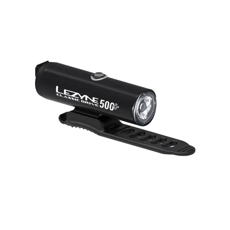 Lezyne Classic Drive 500  and Zecto Drive 200  Bicycle Light Set, Front and Rear Pair, 500/200 Lumen, USB-C Rechargeable