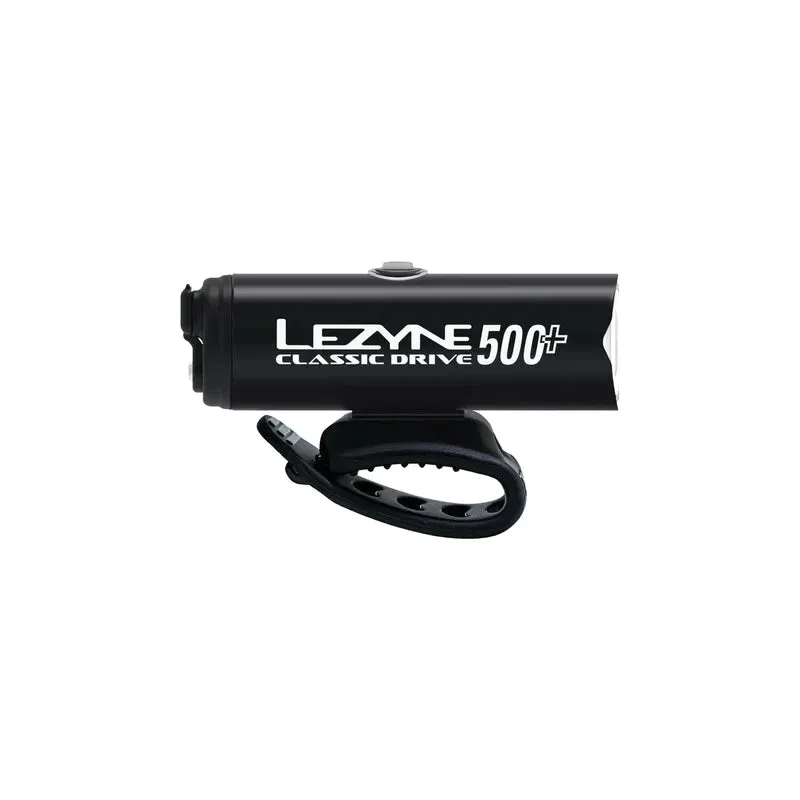 Lezyne Classic Drive 500  and Zecto Drive 200  Bicycle Light Set, Front and Rear Pair, 500/200 Lumen, USB-C Rechargeable