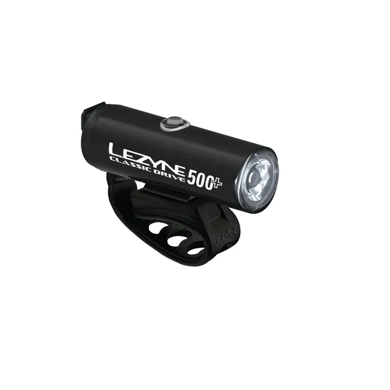 Lezyne Classic Drive 500  and Zecto Drive 200  Bicycle Light Set, Front and Rear Pair, 500/200 Lumen, USB-C Rechargeable