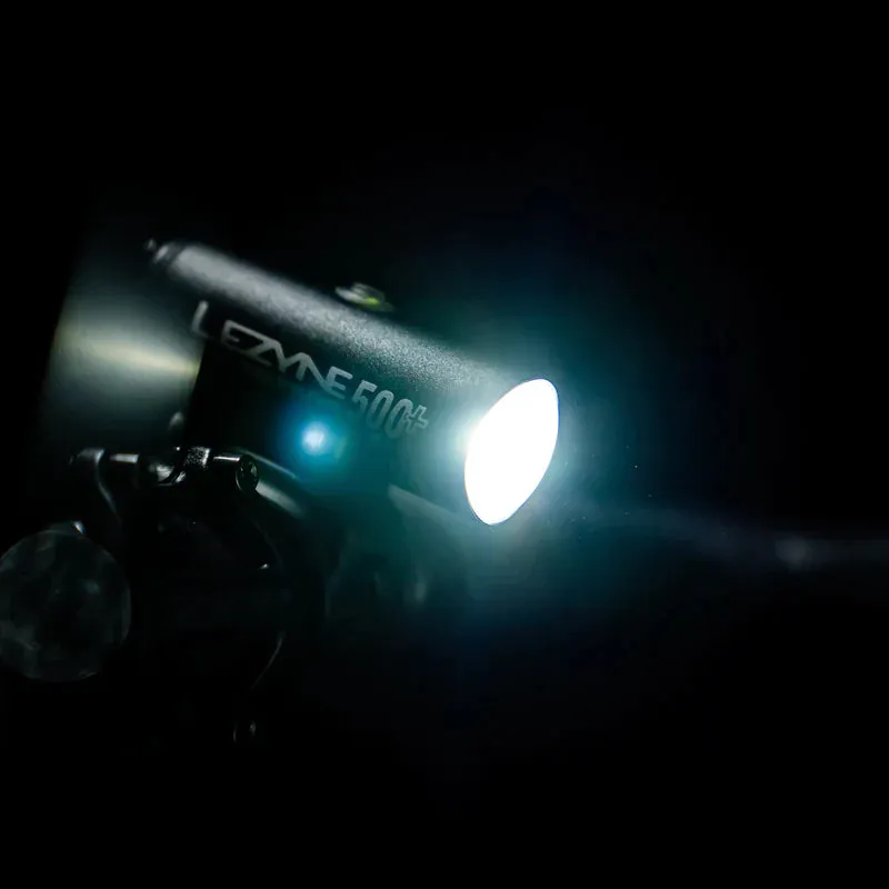 Lezyne Classic Drive 500  and Zecto Drive 200  Bicycle Light Set, Front and Rear Pair, 500/200 Lumen, USB-C Rechargeable