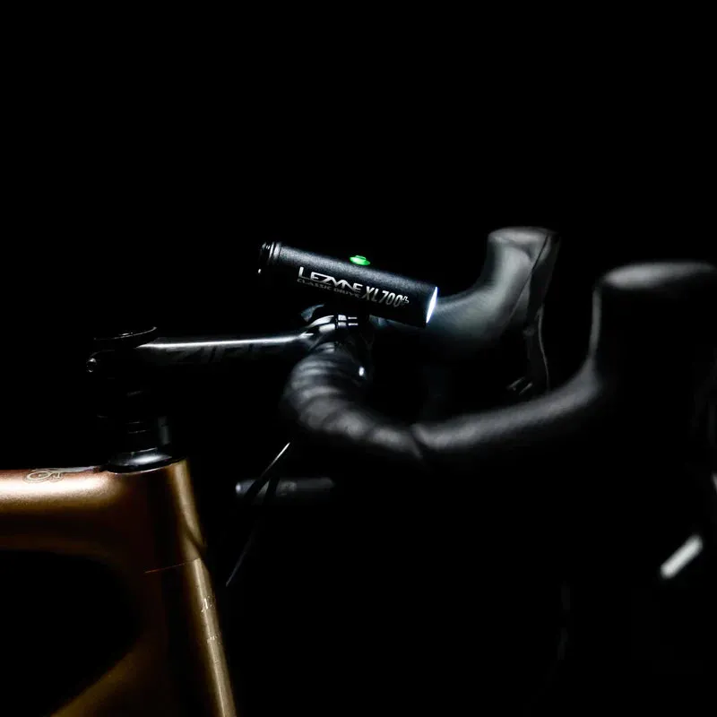LEZYNE Classic Drive XL 700  and Zecto Drive 200  Bicycle Light Set, 700/200 Lumen, Front and Rear Pair, White/Red LED, USB-C Rechargeable