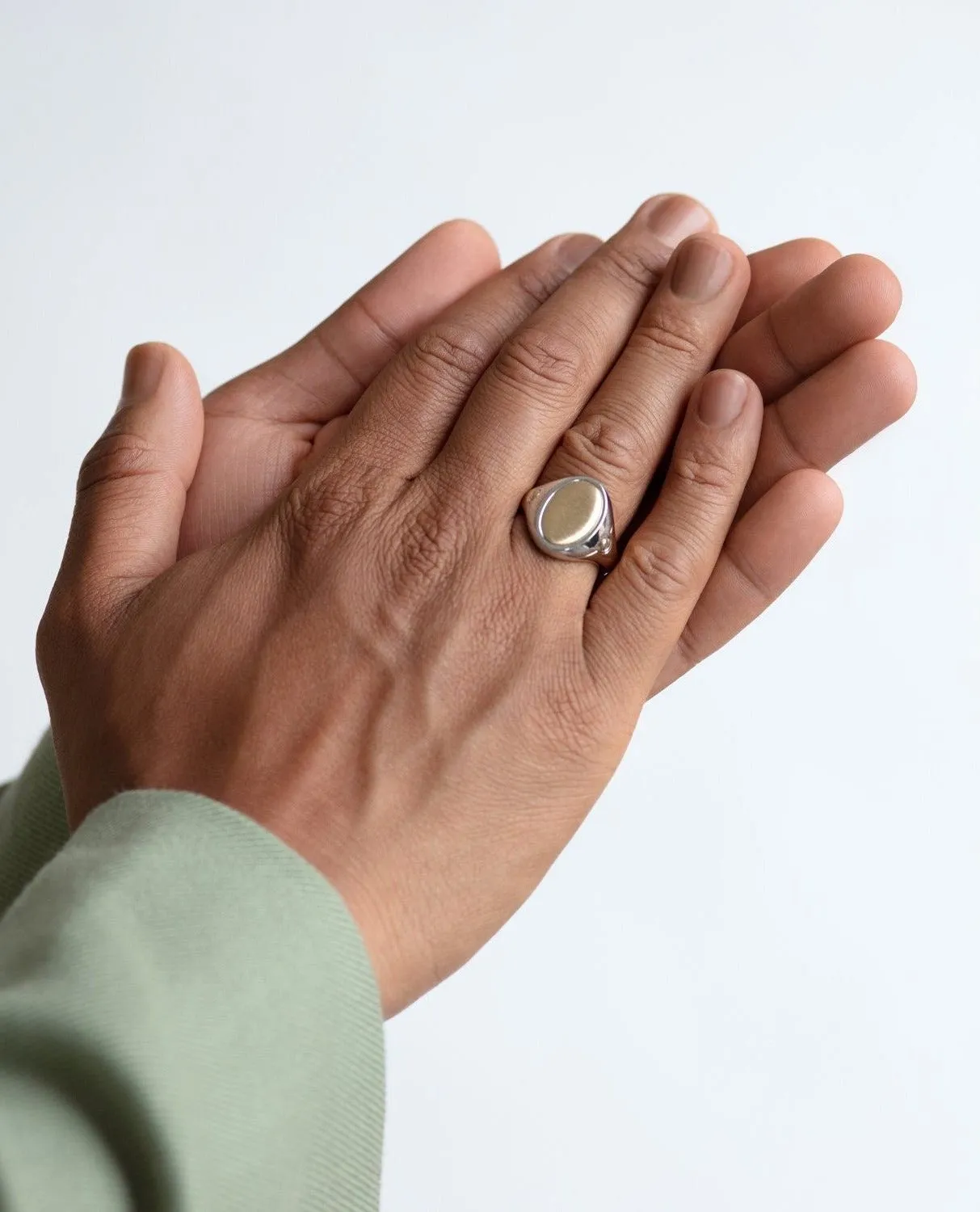LODESTAR Two-Tone Gold Signet Ring