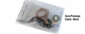 Matek Systems LED CIRCLE X2/5V MOTOR MOUNT LEDX2-5XW White LEDX2-5W