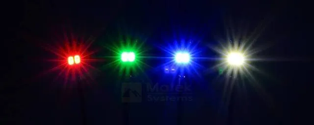 Matek Systems LED CIRCLE X2/5V MOTOR MOUNT LEDX2-5XW White LEDX2-5W