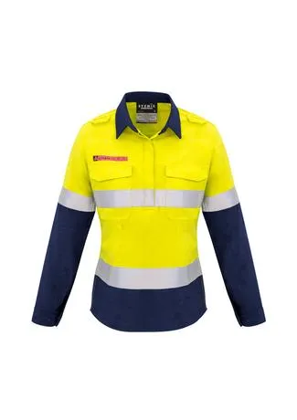 Mens FR Closed Front Hooped Taped Spliced Shirt