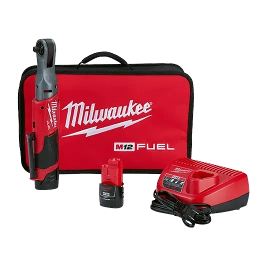 Milwaukee 2557-22 M12™ FUEL™ 3/8" Ratchet 2 Battery Kit