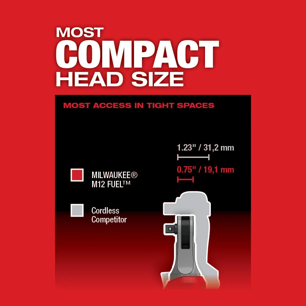 Milwaukee 2567-20 M12 FUEL™ 3/8" High Speed Ratchet (Tool Only)