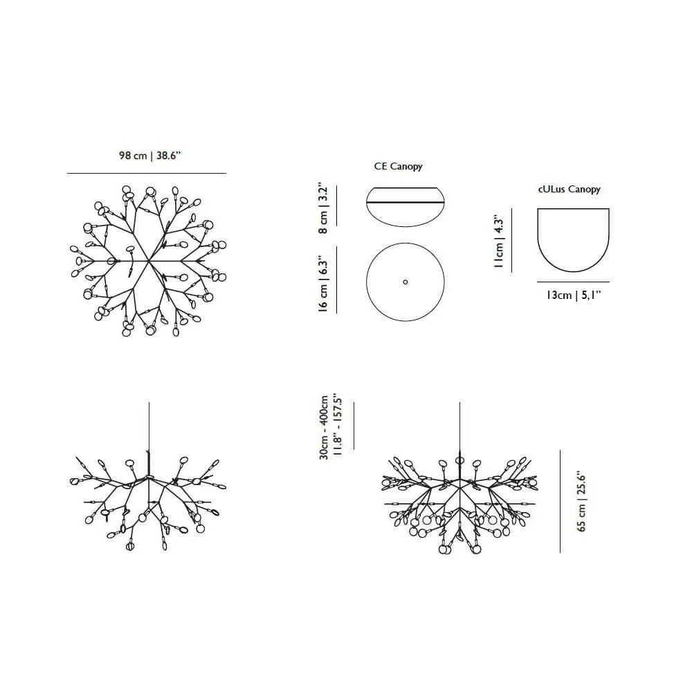 Moooi Heracleum II LED metal suspension lamp