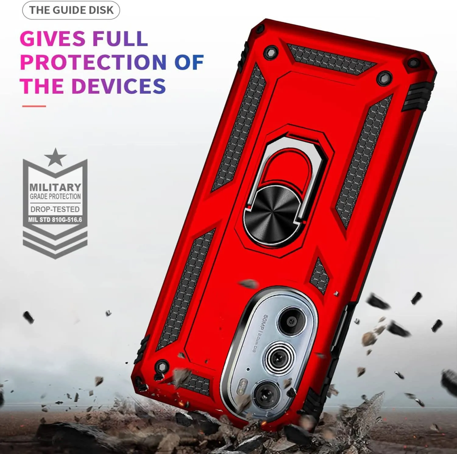 Motorola Edge Plus Car Mount Ring Case