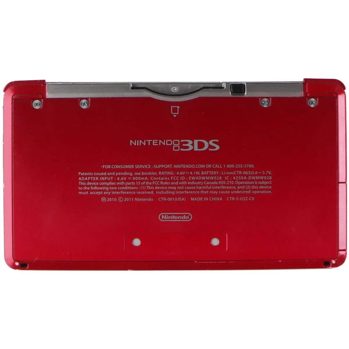 Nintendo 3DS Handheld Gaming System - Flame Red (CTR-001)