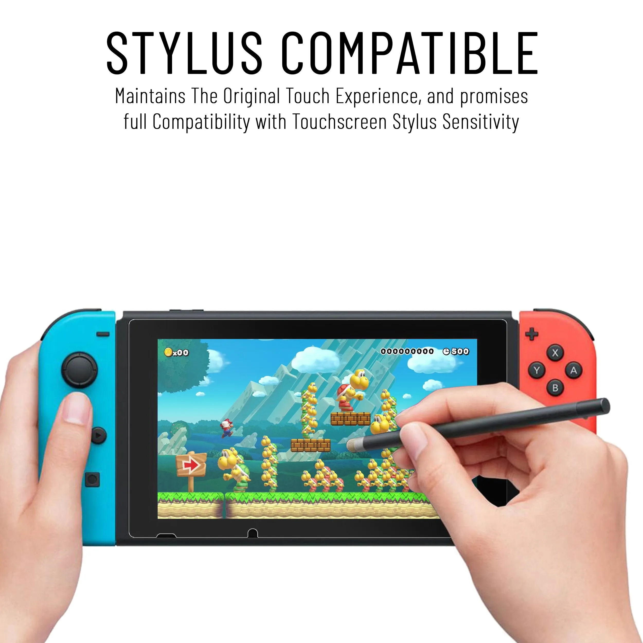 Nintendo Switch Screen Protector [Pack Of 4] Tempered Glass Film